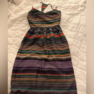 Felicity & Coco Multicolor Striped Midi Dress